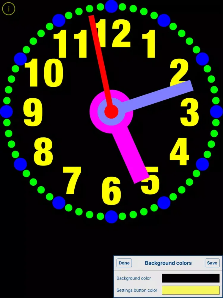 ภาพหน้าจอของ ClockIt - create & share clock iPad 