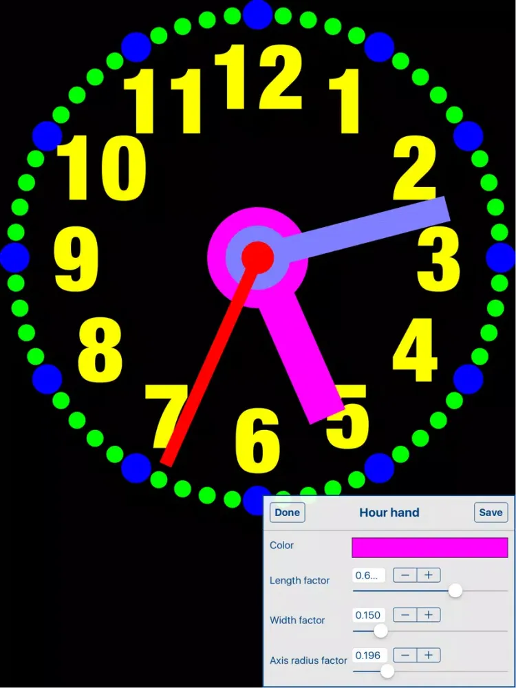 ภาพหน้าจอของ ClockIt - create & share clock iPad 