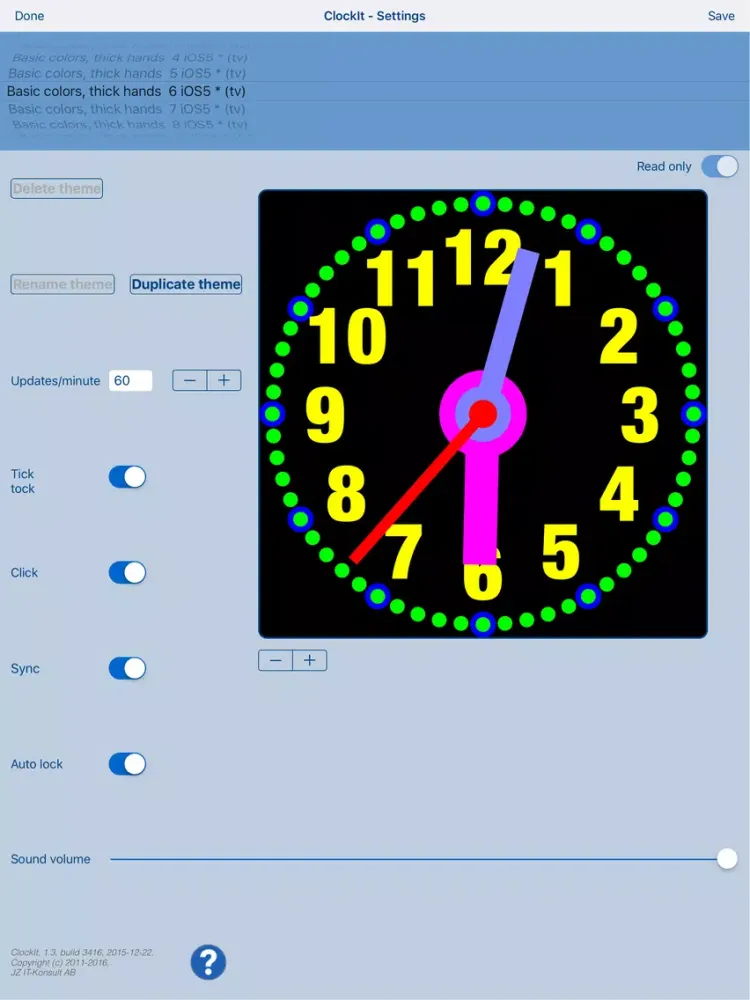 ภาพหน้าจอของ ClockIt - create & share clock iPad 