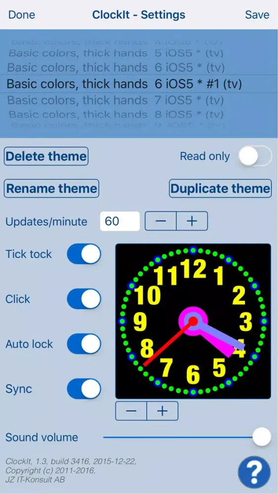 ภาพหน้าจอของ ClockIt - create & share clock