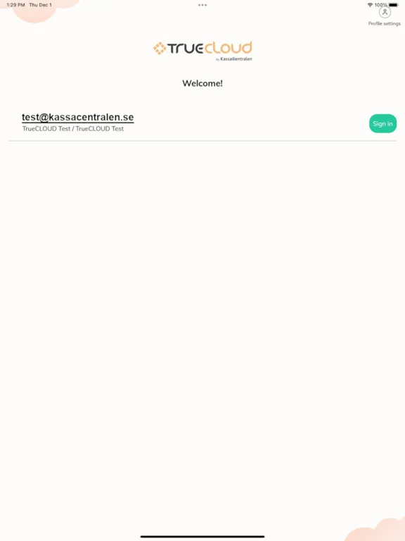 Captures d'écran de TrueCloud iPad 