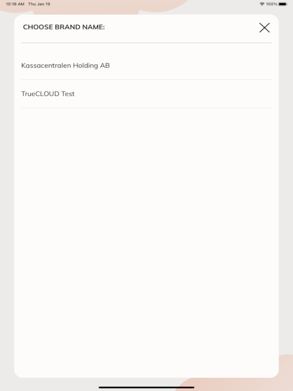 TrueCloud iPad  スクリーンショット