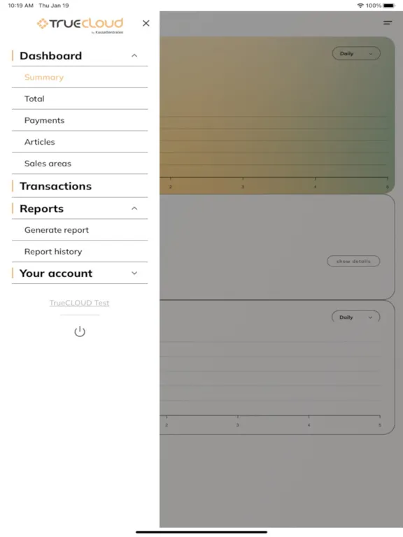 Captures d'écran de TrueCloud iPad 