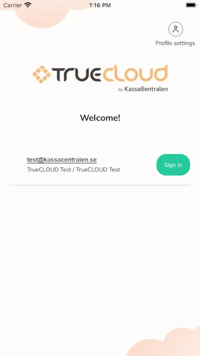 Captures d'écran de TrueCloud