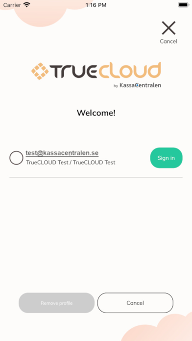 TrueCloud スクリーンショット