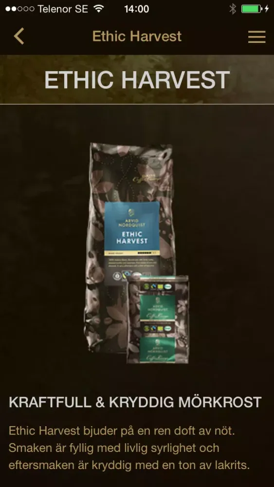 Arvid Nordquist kaffe 스크린샷