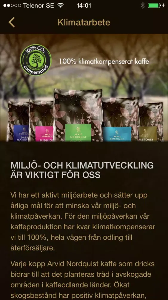 Arvid Nordquist kaffe 스크린샷