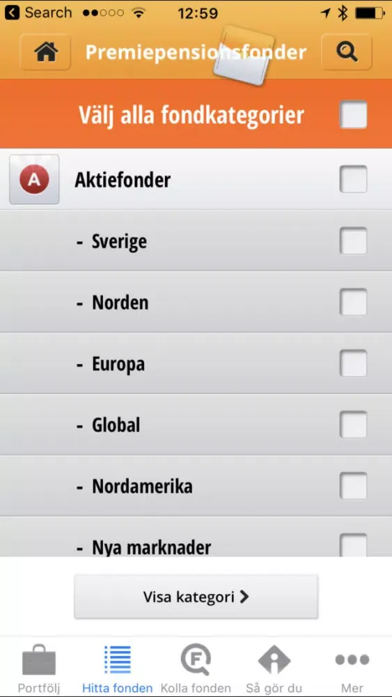 Fondkollen Screenshots
