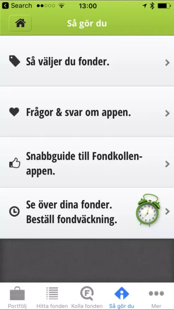 Fondkollen Screenshots