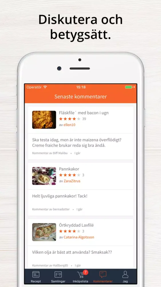 Capturas de pantalla de Recept Kokaihop.se