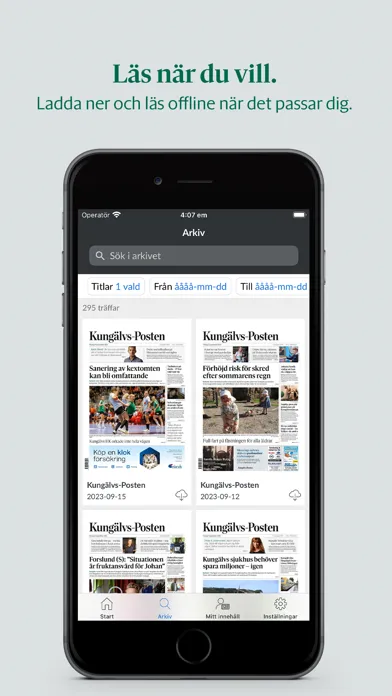 Kungälvs-Posten e-tidning স্ক্রিনশট