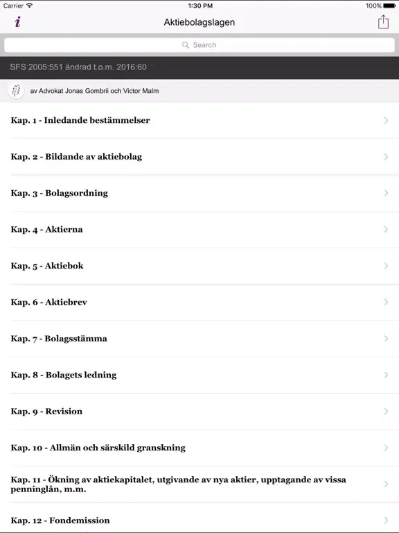 Capturas de tela do ABL iPad 