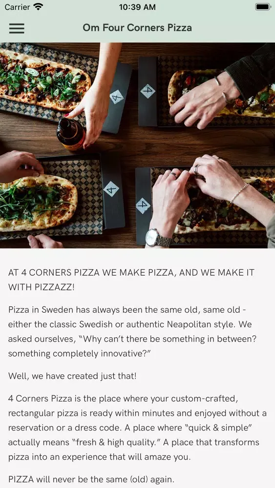 Four Corners Pizza سکرین شاٹس