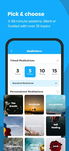 The Mindfulness App Screenshots