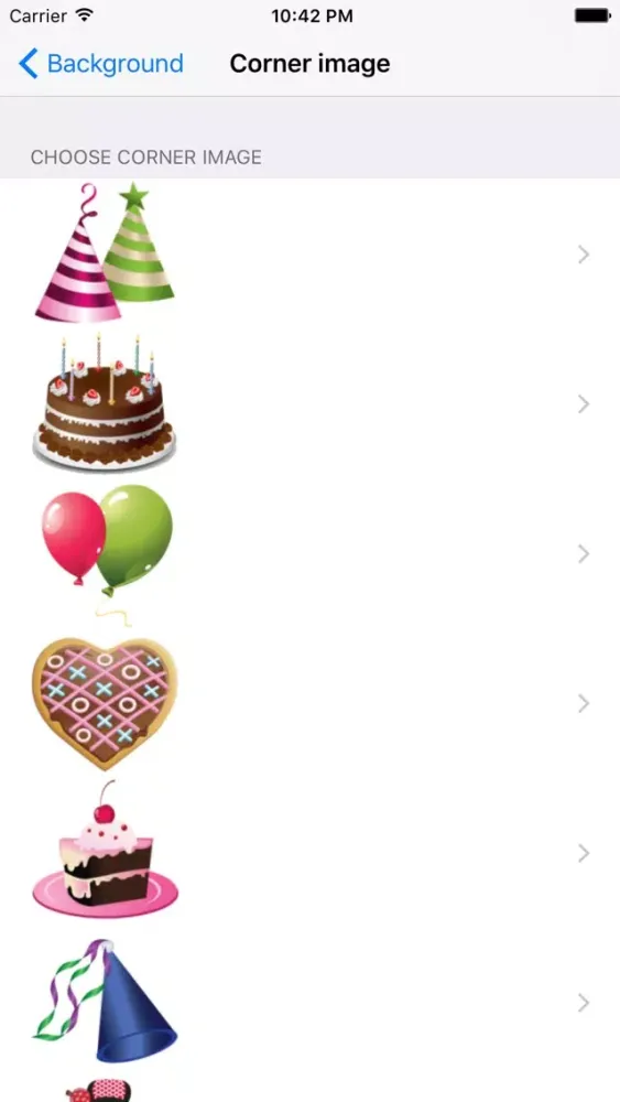 ภาพหน้าจอของ Party invite