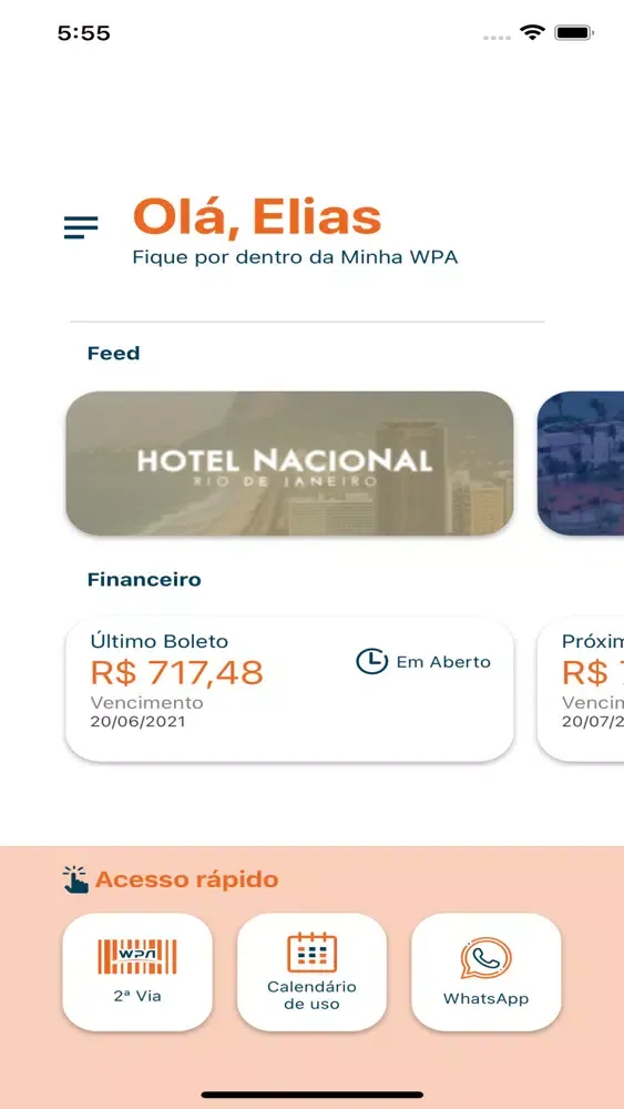 Capturas de tela do Minha WPA