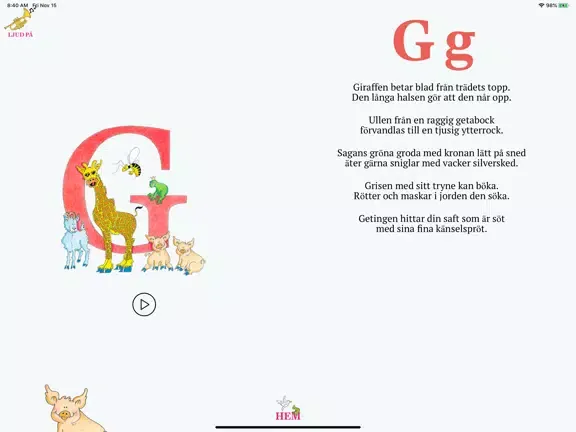 Скриншоты Mamma Mias ABC iPad 