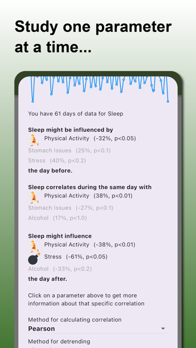 Correlation Finder Screenshots