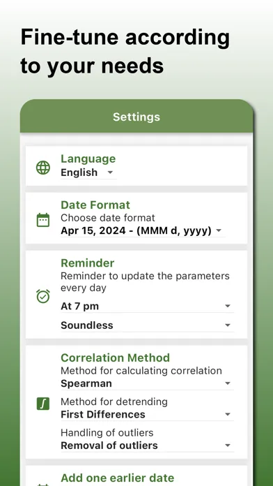 Screenshot di Correlation Finder