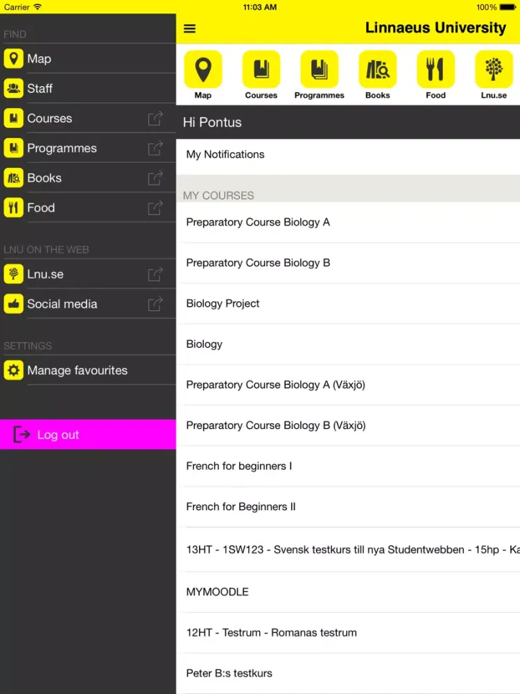 Lnu iPad 应用截图