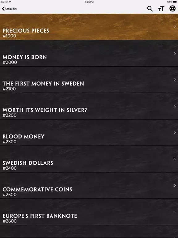 Precious Pieces audio guide – Museum of Gothenburg iPad  스크린샷