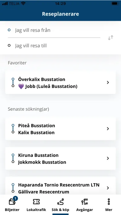Länstrafiken Norrbotten स्क्रीनशॉट