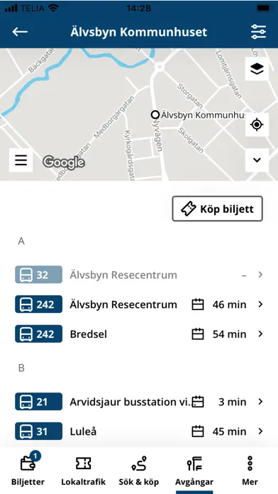 Länstrafiken Norrbotten स्क्रीनशॉट