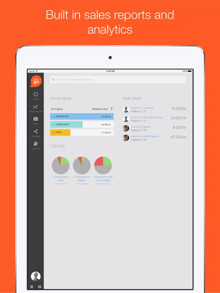 Lime Go iPad  Screenshots