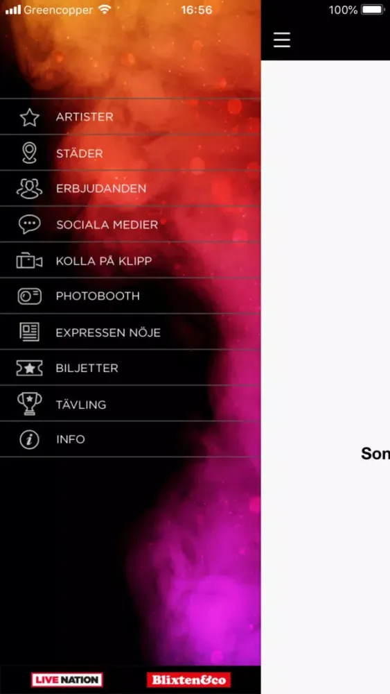 Zrzuty ekranu Melfest Live