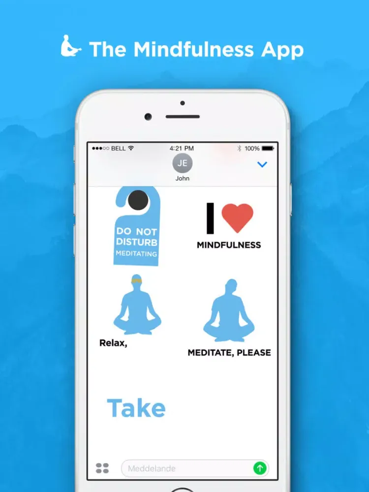 Mindfulness Stickers iPad 应用截图