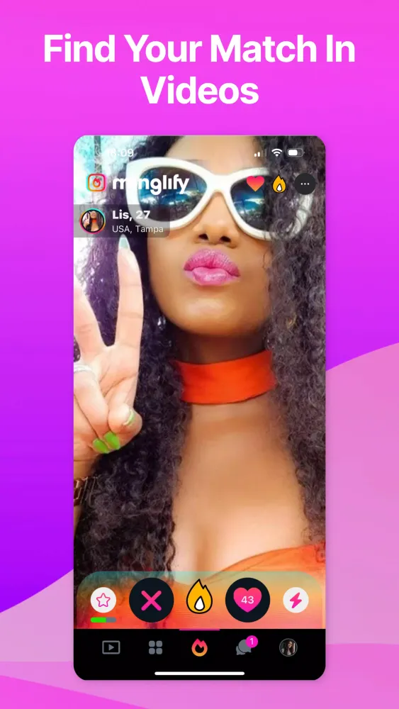 Screenshot di Video Dating & Chat: Minglify