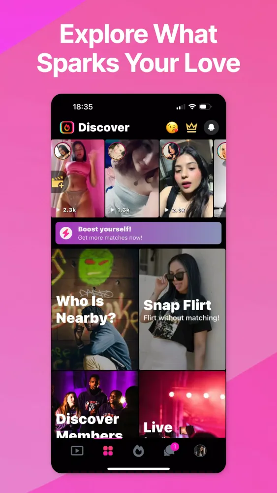 Screenshot di Video Dating & Chat: Minglify