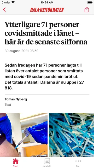 Dala-Demokraten Nyhetsapp应用截图