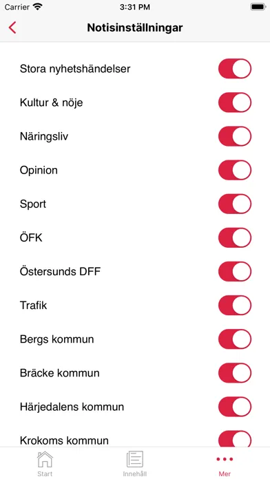 LT Östersund Nyhetsapp سکرین شاٹس