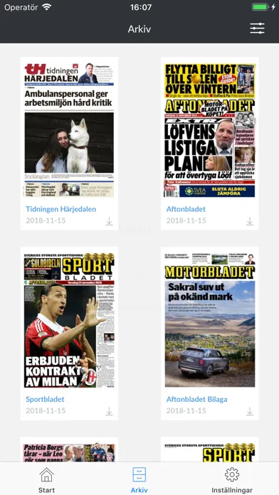 Скриншоты Tidningen Härjedalen e-tidning