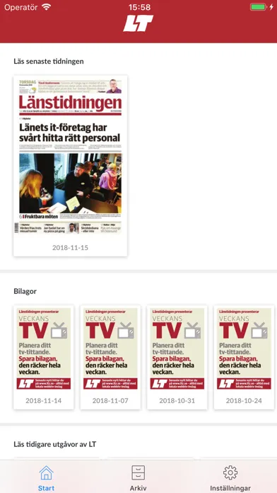 Länstidningen Östersund e-tidn Screenshots