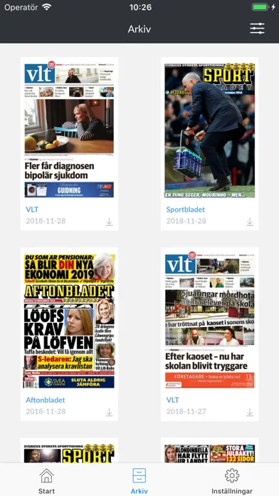 VLT e-tidning स्क्रीनशॉट
