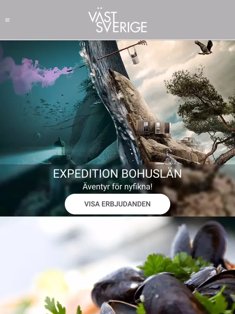 Tangkapan layar Västsverige iPad 