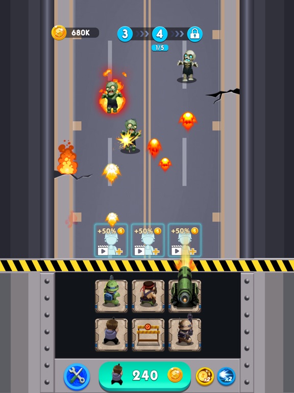 Merge Zombie Clash iPad  Screenshots