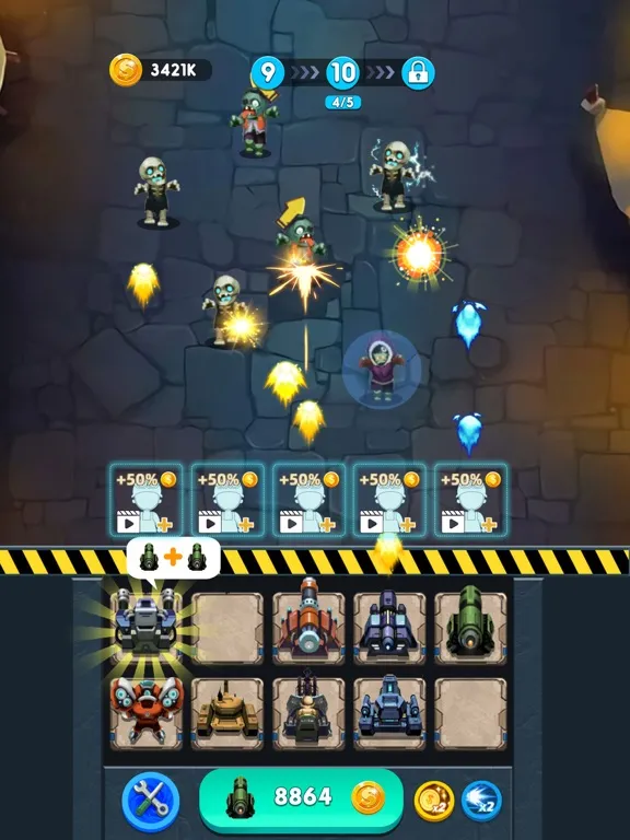Merge Zombie Clash iPad  স্ক্রিনশট