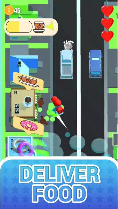Tangkapan skrin Food Dash 3D - Delivery Game!