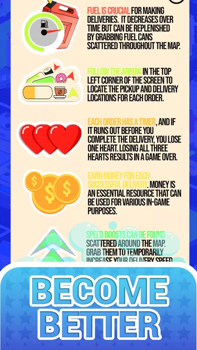 Tangkapan skrin Food Dash 3D - Delivery Game!