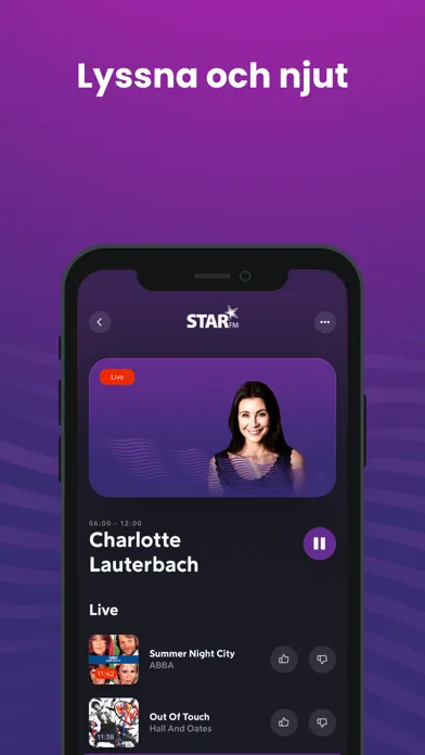 Screenshot di STAR FM (Sweden)