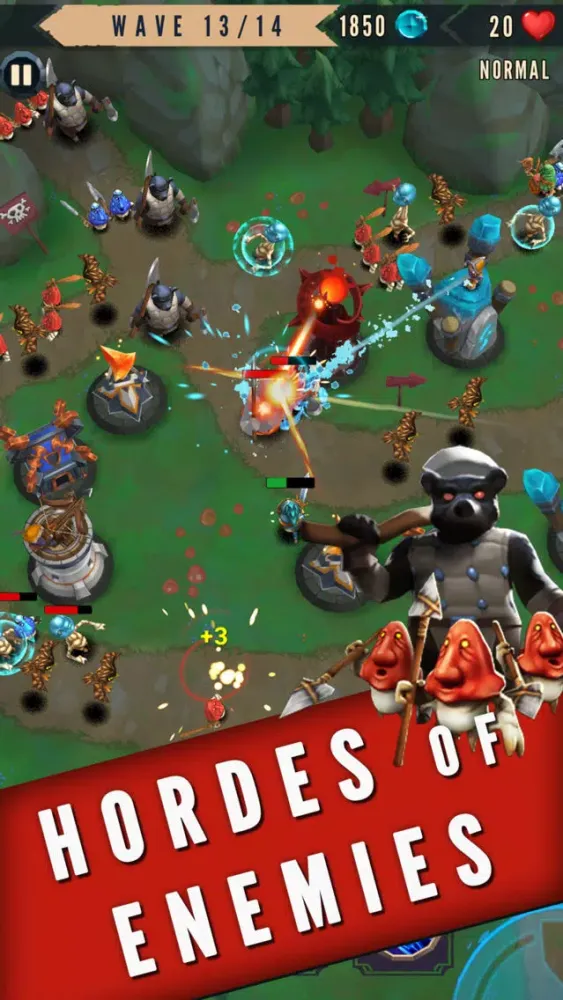 ภาพหน้าจอของ Heroes & Havoc TD