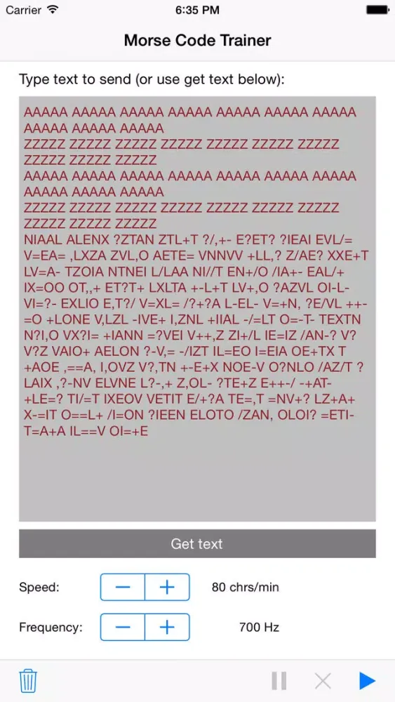 Morse Code Trainer App应用截图