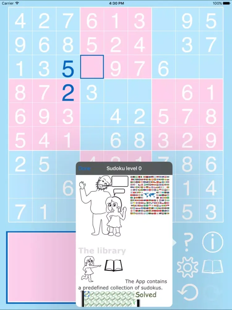 Tangkapan layar Sudoku Zero iPad 