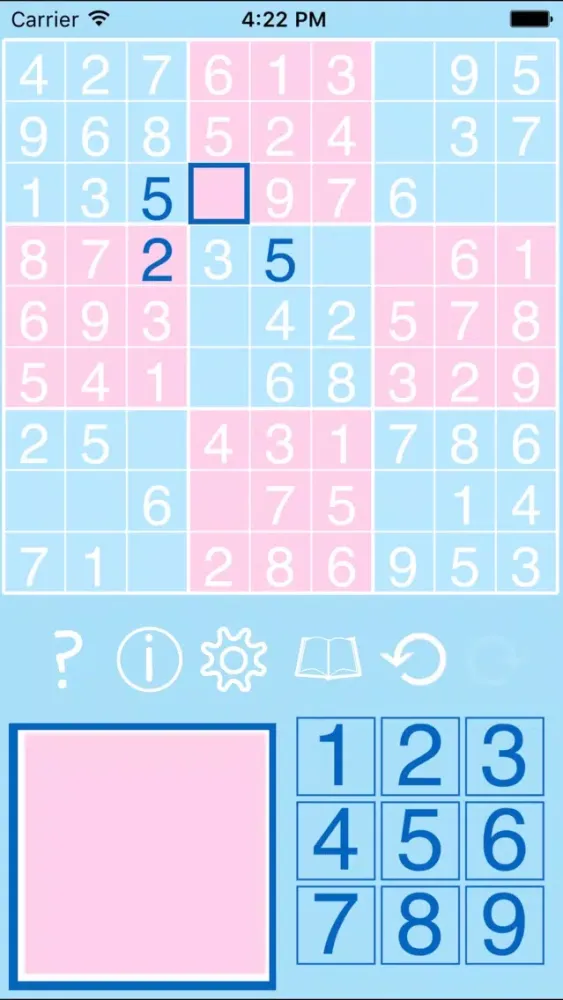 Tangkapan layar Sudoku Zero