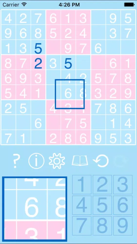 Tangkapan layar Sudoku Zero