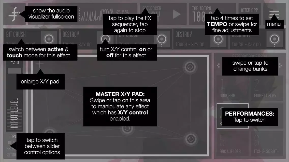 FLUX:FX play - the professional audio multi-effects engine by Adrian Belew Ekran Görüntüleri