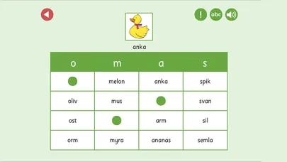 Zrzuty ekranu ABC-klubben: ABC-bingo Lite